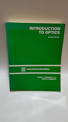 Bild des Verkufers fr Introduction to Optics: International Edition zum Verkauf von Cambridge Rare Books