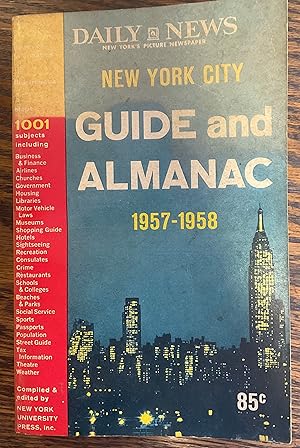 Image du vendeur pour GUIDE AND ALMANAC New York City (1957-1958) mis en vente par Riverow Bookshop
