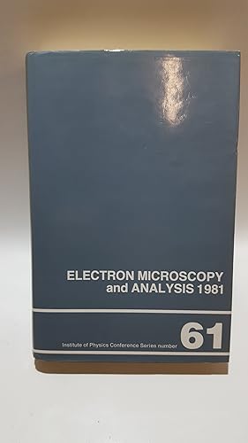 Bild des Verkufers fr Electron Microscopy and Analysis: Conference Proceedings (Conference S.) zum Verkauf von Cambridge Rare Books