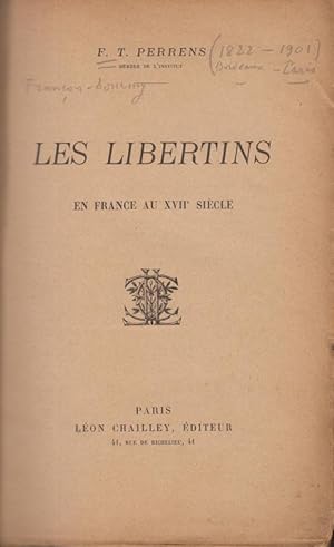 Seller image for Les libertins en France au xvii sicle for sale by PRISCA