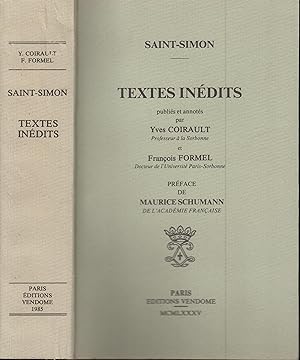 Seller image for Textes indits. Publis et annots par Yves Coirault et Franois Formel. Prface de Maurice Schumann for sale by PRISCA