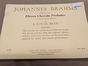 Image du vendeur pour Johannes Brahms Opus 122: Eleven Chorale Preludes - A Comprehensive Edition mis en vente par Friends of KPL