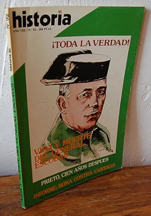 Bild des Verkufers fr HISTORIA 16. Ao VIII, N 92. Vida y muerte del general Escobar./ Prieto, cien aos despus./ informe: Roma contra Cartago. zum Verkauf von EL RINCN ESCRITO