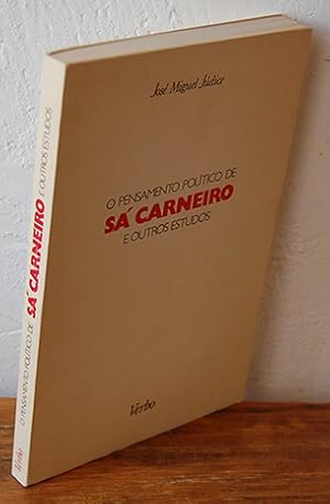 Imagen del vendedor de O PENSAMENTO POLTICO DE S CARNEIRO e outros estudos a la venta por EL RINCN ESCRITO