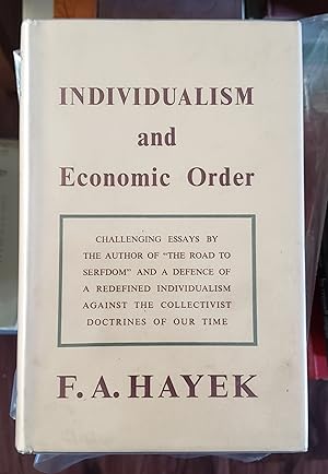 Imagen del vendedor de Individualism and Economic Order. a la venta por Ted Kottler, Bookseller