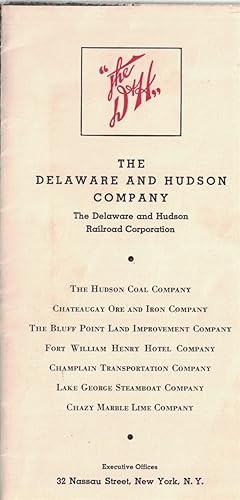 Immagine del venditore per The Delaware and Hudson Company: "The D & H" (brochure) [ephemera] venduto da Crossroad Books