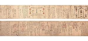Two finely illustrated handscrolls on fine paper related to star worship, the first entitled at b...