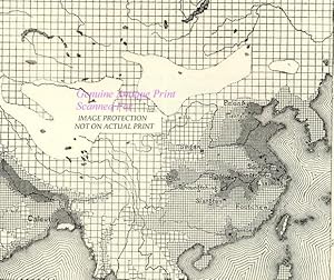 Density of the Chinese Population in 1842,Antique Genealogical Map