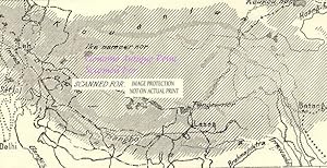 Itineraries of the Tibetan Explorers,Antique Topographical Map