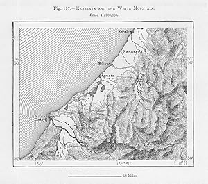 Kanezava and the White Mountain,Antique Relief Map