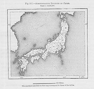 Administrative Divisions of Japan,Antique Administrative Map