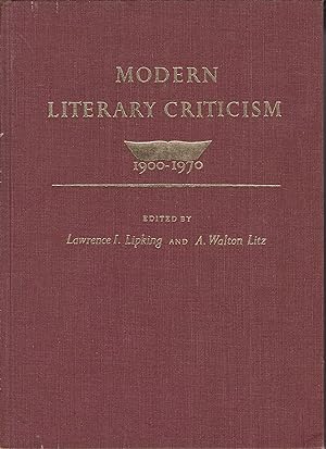 Bild des Verkufers fr Modern Literary Criticism 1900-1970 zum Verkauf von Robinson Street Books, IOBA