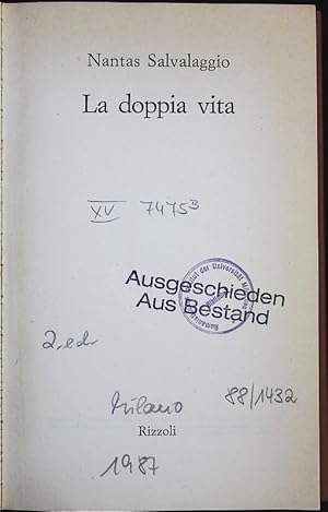 Bild des Verkufers fr La doppia vita. zum Verkauf von Antiquariat Bookfarm