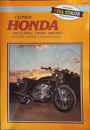 Immagine del venditore per Honda: 450 & 500cc Twins 1965-1977 - Service, Repair, Maintenance venduto da The Book House, Inc.  - St. Louis