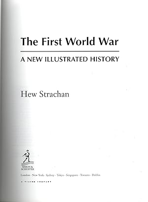 Imagen del vendedor de The First World War - A New Illustrated History a la venta por Michael Moons Bookshop, PBFA