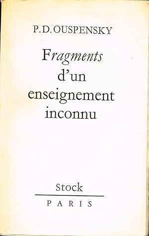 Imagen del vendedor de Fragments d'un Enseignement Inconnu a la venta por La Fontaine d'Arthuse