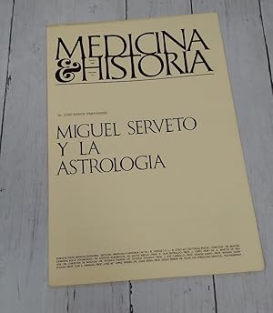 Imagen del vendedor de Medicina e Historia XLI, febrero 1968, Miguel Serveto y la astrologa a la venta por Librera Dilogo