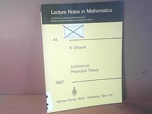 Bild des Verkufers fr Lectures on Prediction Theory. (= Lecture notes in mathematics, Band 44). zum Verkauf von Antiquariat Deinbacher