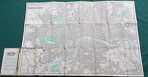 Image du vendeur pour Reynolds's Map of Modern London. Divided into Quarter Mile Sections mis en vente par George Jeffery Books