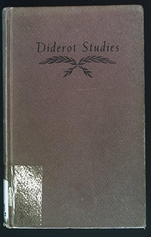 Imagen del vendedor de Diderot Studies. a la venta por books4less (Versandantiquariat Petra Gros GmbH & Co. KG)