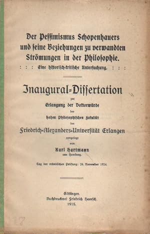 Bild des Verkufers fr Die Richtungen des Erkennens bei Schopenhauer mit besonderer Bercksichtigung des Rationalen und Irrationalen. zum Verkauf von Versandantiquariat Boller