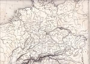 Carte Générale de L`Allemagne. Stahlstichkarte von A.H.Dyonnet nach A.H.Dufour.
