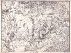 Plan du Champ de Bataille d`Austerlitz. Stahlstichkarte von A.H.Dyonnet nach A.H.Dufour.