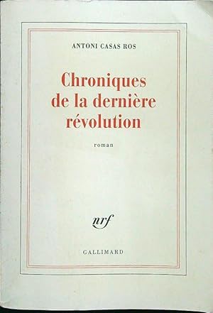 Seller image for Chroniques De La Derniere Revolution for sale by Librodifaccia