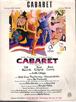 Bild des Verkufers fr SHEET MUSIC: "Caberet t" from the Broadway Musical Comedy "Caberet) zum Verkauf von Dorley House Books, Inc.