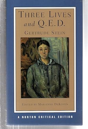 Immagine del venditore per Three Lives and Q.E.D.: A Norton Critical Edition (Norton Critical Editions) venduto da EdmondDantes Bookseller