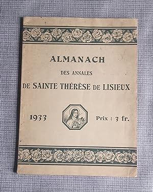 Almanach des annales de Sainte Thérèse de Lisieux 1933