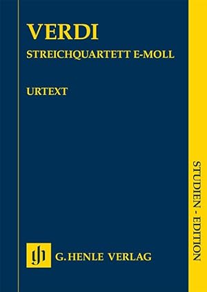 Bild des Verkufers fr Verdi, Giuseppe - Streichquartett e-moll zum Verkauf von moluna