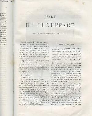 Imagen del vendedor de Extraits du livre Les merveilles de la science de Louis Figuier : L'art du chauffage. a la venta por Le-Livre