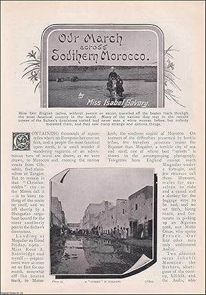 Bild des Verkufers fr Our March Across Southern Morocco. An uncommon original article from the Wide World Magazine 1902. zum Verkauf von Cosmo Books