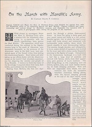 Imagen del vendedor de On the March with Menelik's Army : a mission with the Abyssinian Army. A complete 2 part uncommon original article from the Wide World Magazine 1902. a la venta por Cosmo Books