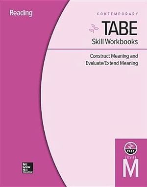 Image du vendeur pour Tabe Skill Workbooks Level M: Construct Meaning and Evaluate/Extend Meaning - 10 Pack (Spiral) mis en vente par CitiRetail