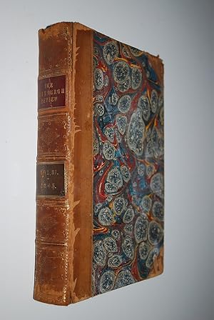 The Edinburgh Review, or Critical Journal, for Jan. and April 1845 Vol. LXXXI owned by Edward Eve...