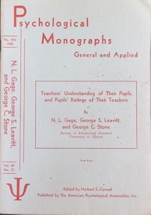 Seller image for Teacher's Understanding of Their Pupils 1955 for sale by Book Look