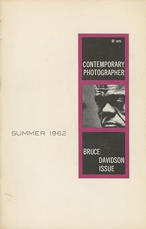 Bild des Verkufers fr CONTEMPORARY PHOTOGRAPHER SUMMER 1962. BRUCE DAVIDSON ISSUE. zum Verkauf von Andrew Cahan: Bookseller, Ltd., ABAA