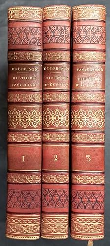 Image du vendeur pour Histoire d'cosse depuis la naissance de Marie Stuart jusqu' l'avnement de Jacques VI au trne d'Angleterre. [3 volumes]. par W. Robertson, traduite de l'anglois par M. Campenon. mis en vente par Librairie de l'Avenue - Henri  Veyrier