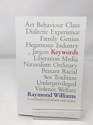 Seller image for Keywords: A Vocabulary of Culture and Society for sale by Cambridge Recycled Books
