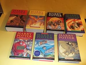 SEVEN Volumes: Harry Potter & Philosopher's Stone; Chamber of Secrets; Prisoner of Azkaban;...