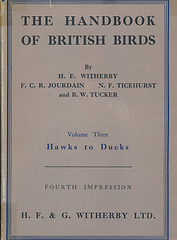 Image du vendeur pour The Handbook of British Birds. Volume III. Hawks to Ducks mis en vente par Barter Books Ltd