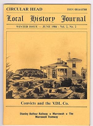 Local History Journal Circular Head, Winter Issue June 1986, Vol. 2, No. 2