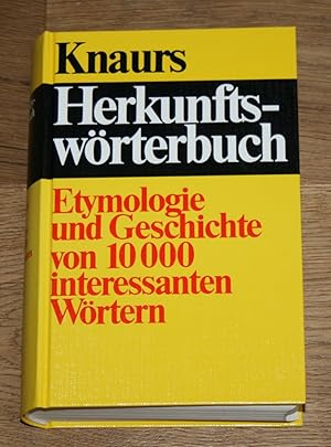 Bild des Verkufers fr Herkunftswrterbuch. Das informative Nachschlagewerk zur Bedeutungsgeschichte interessanter Wrter der deutschen Gegenwartssprache; ber 10000 Stichwrter unter Bercksichtigung vieler neu entstandener Begriffe und Ausdrcke. zum Verkauf von Antiquariat Gallenberger