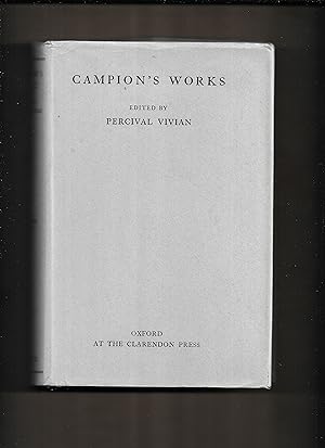 Bild des Verkufers fr Campion's works zum Verkauf von Gwyn Tudur Davies