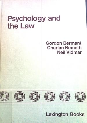 Seller image for Psychology and the Law: Research Frontiers. for sale by books4less (Versandantiquariat Petra Gros GmbH & Co. KG)