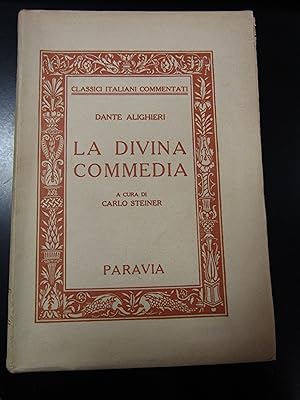 Seller image for La Divina Commedia. Paravia 1953. for sale by Amarcord libri