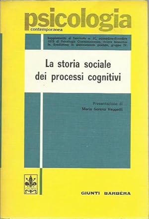 Seller image for La storia sociale dei processi cognitivi for sale by Booklovers - Novara