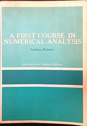 Seller image for A first course in numerical analysis for sale by Librodifaccia
